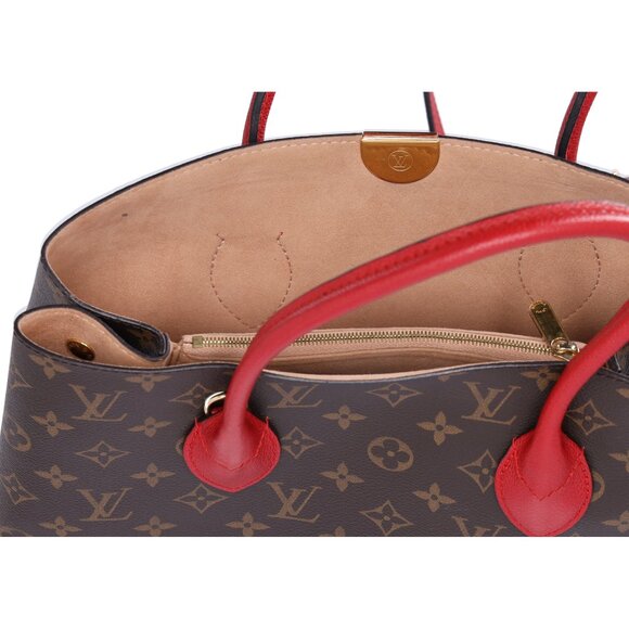 Louis Vuitton Flandrin Triple Compartment Satchel Monogram Brown Cerise M41596 - Picture 13 of 14